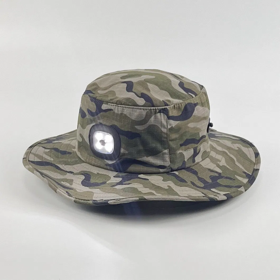 Fisherman Wide Brim String Bucket Hat