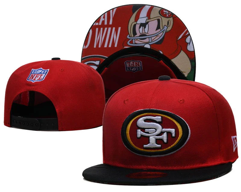 Wholesale 2023 San Francisco New Style Snapback Hat Adjustable 49ers Embroidered Cap N-FL Football