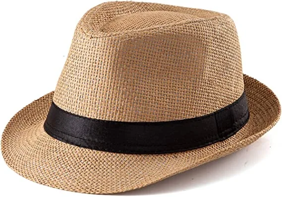 High Quality Custom Adult Children Paper Straw Panama Hat Straw Fedora Hat