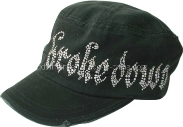 Grinding Washed Splash Printing Embroidery Army Military style Cap (TRM014)