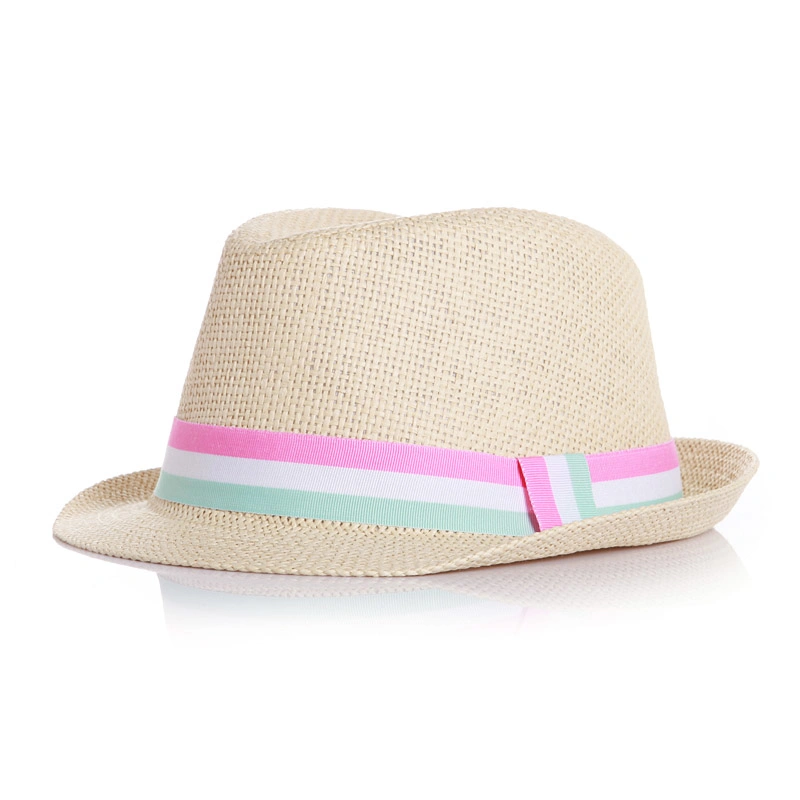 Children Paper Bucket Summer Fashion Comfortable Mesh Adjustable Wholesale Kids Straw Hat