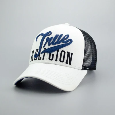 Hochwertige Trucker-Cap mit Applikation-Stickerei, Baumwolle, modische Sport-Golf-Cap, Snapback-Promo-Hut und Baseball-Cap